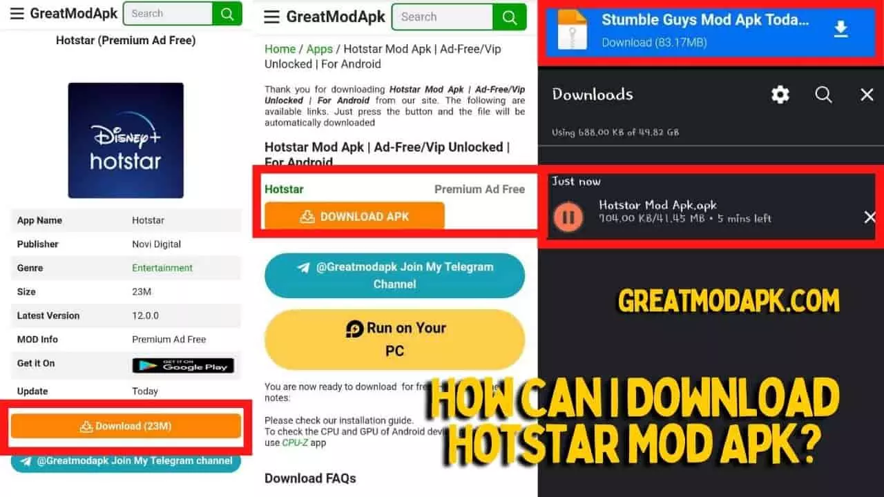 How Can I Download Hotstar Mod Apk