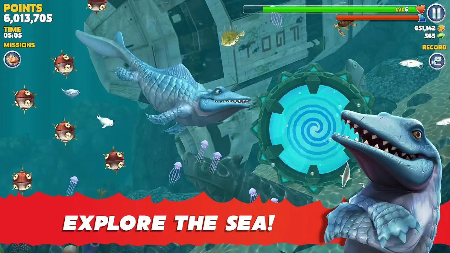 Gameplay Of Hungry Shark 